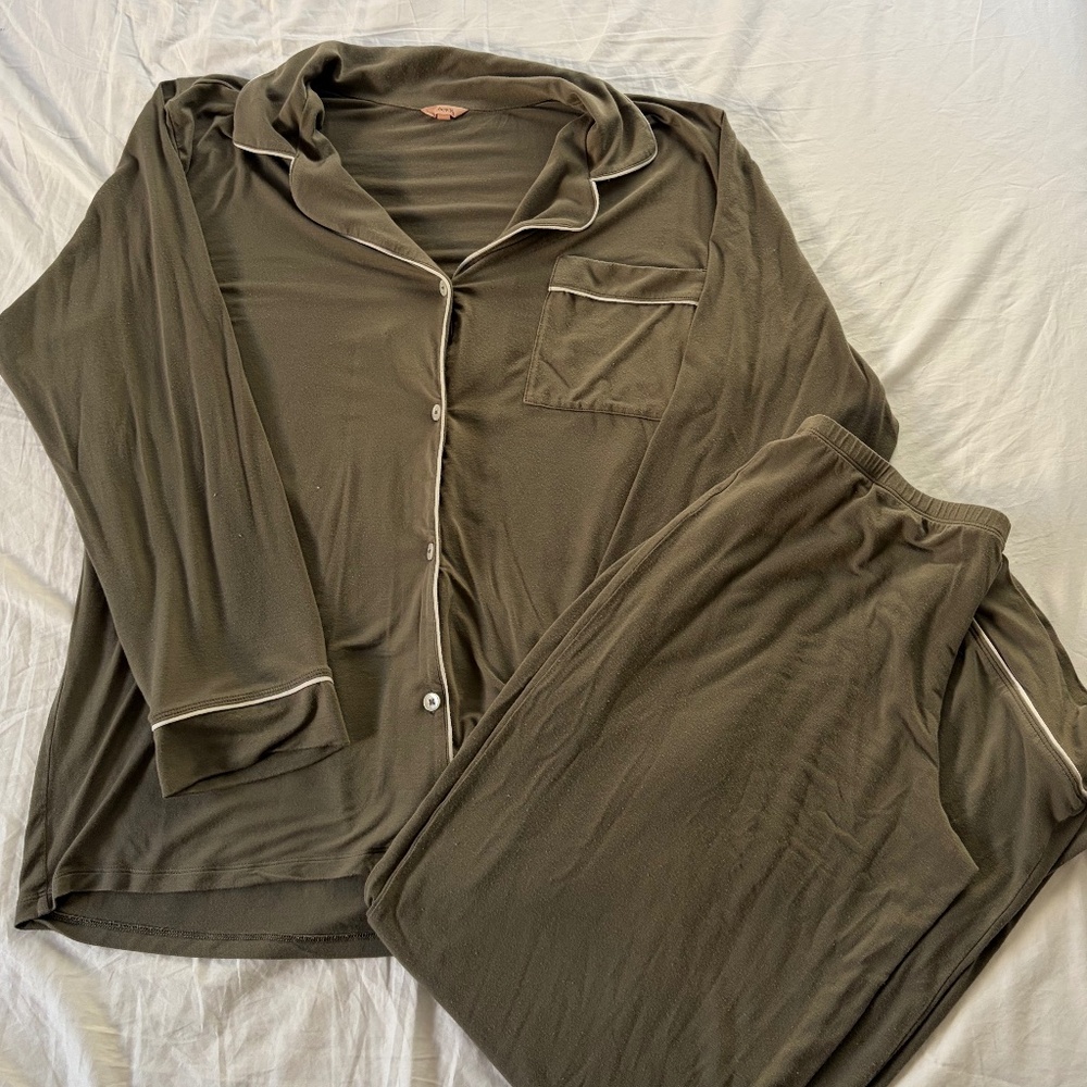 Eberjey Tencel Modal Long PJ Set